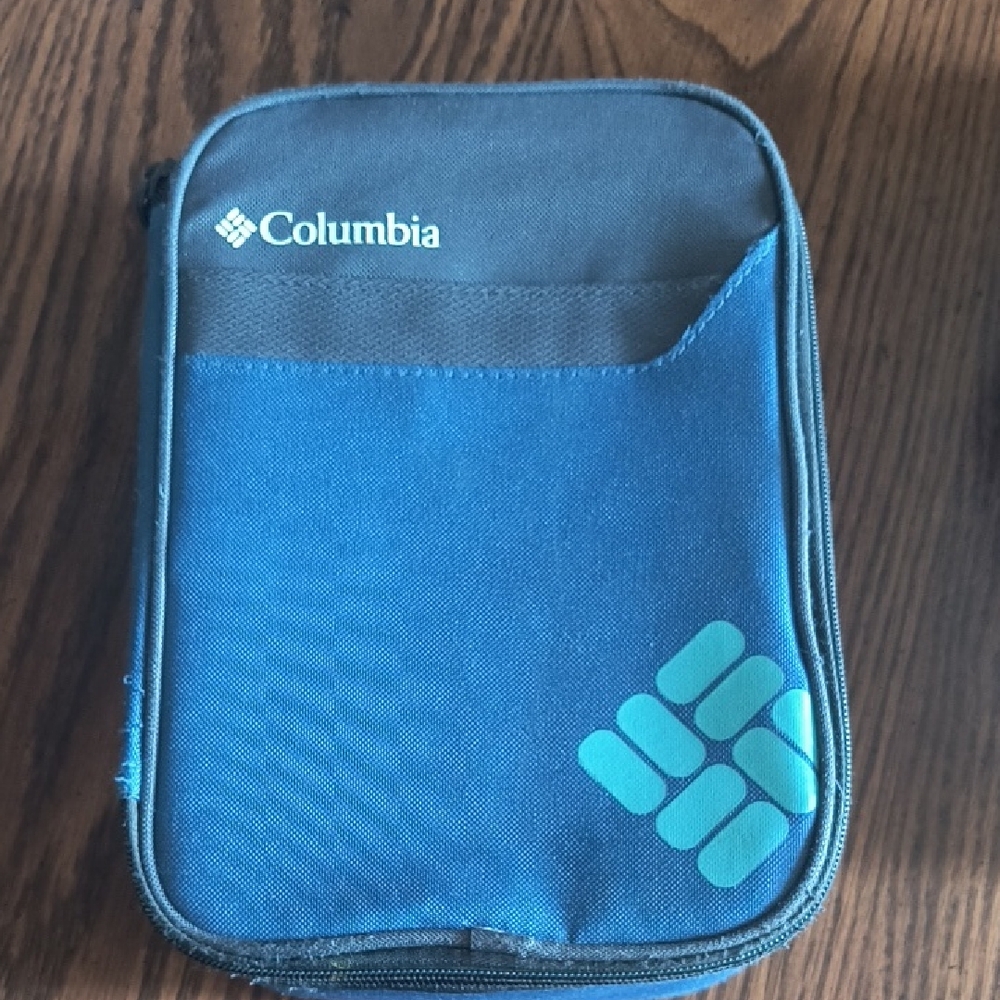 Columbia Teal and Charcoal Travel Pouch